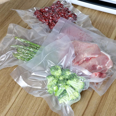 Kantong Segel Vakum Nilon Bebas BPA Kustom Dengan Persiapan Makanan Bertekstur Dan Sous Vide