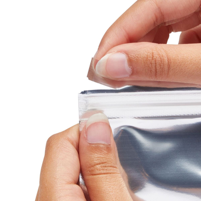 Aluminium Foil yang Dapat Ditutup Kembali Stand Up Pouch Bags Penyimpanan Makanan Bukti Bau Dengan Jendela