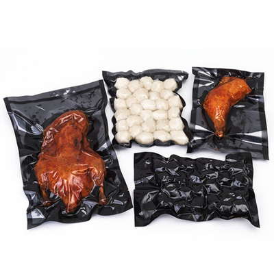 Food Grade Black Heat Seal Custom Packaging embossed vacuum seal bag rolls