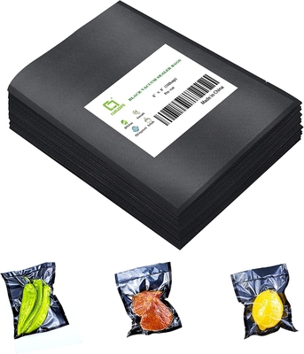 Food Grade Black Heat Seal Custom Packaging embossed vacuum seal bag rolls