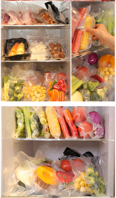 SGS Freezer Packaging Heat Seal Food Bags Vacuum Resealable Polypropylene