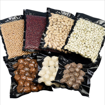 Precut Prep Meal Black Vacuum Seal Bags Penyimpanan Makanan Rebus Tugas Berat